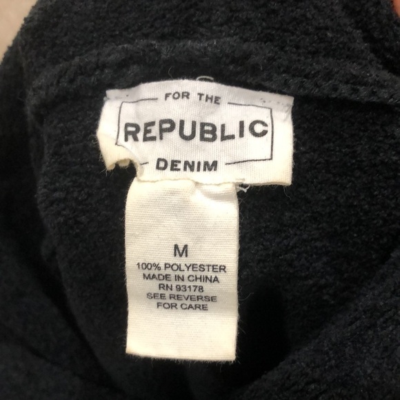 For The Republic Saks Fifth Avenue Sweater Size Medium Black Chenille Cowl Neck - Picture 6 of 9